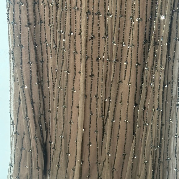 Camille La Vie beaded mesh cocktail Fariy midi dress size 6  whimsigoth - Picture 14 of 16